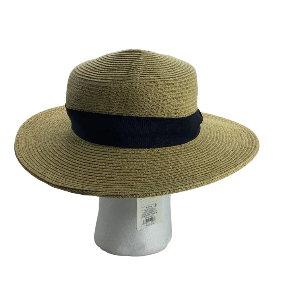 a new day Panama Hat Packable UPF 50+ Adjustable Band Paper Blend NEW Wide‎ Brim